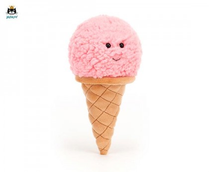 Jellycat 迷人草莓冰淇淋（18厘米x8厘米）